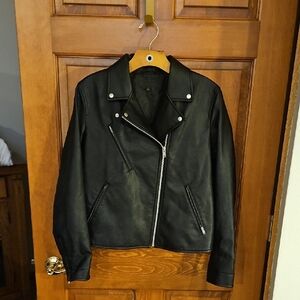 Uniqlo Black Faux Leather Jacket